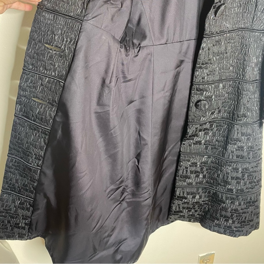 Nettie Vogues Nettie Rosenstein Vtg 60s Black Jacket Made in England Size XS-S - Picture 8 of 12